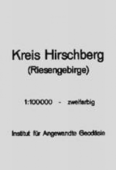 Karte Hirschberg (Riesengebirge)
